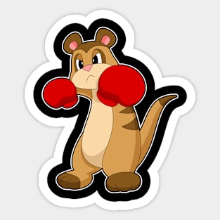 Meerkat Boxer Boxing gloves Sticker